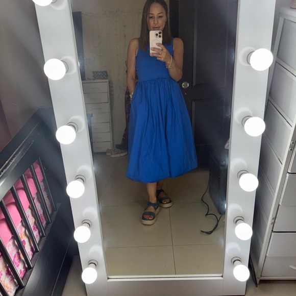 INC International Concepts Vibrant Blue Midi Dress - Picture 11 of 12